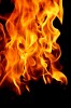 abstract fire on black