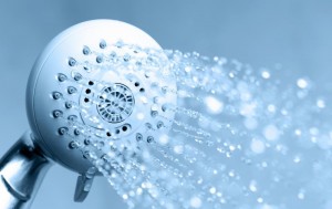 a-shower-head-running-water